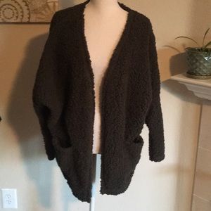 Soft Fleece Cardigan NWOT